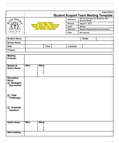 Meeting Minutes Templates for Word