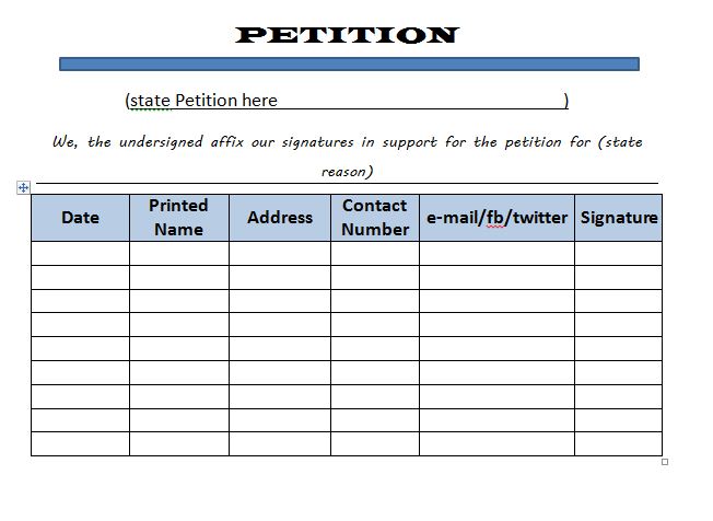 30 Petition Templates + How To Write Petition Guide