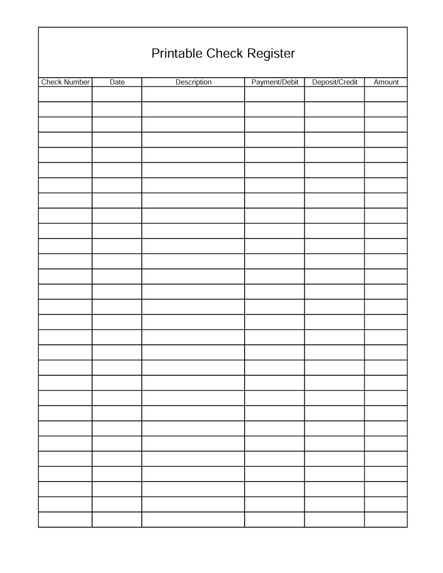 Free Printable Check Register Template Word   94xRocks