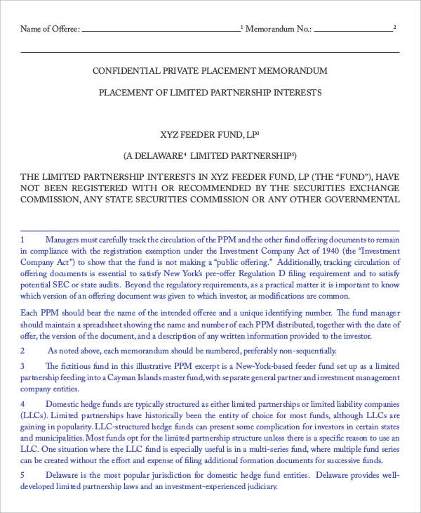 private placement agreement template private placement memorandum 