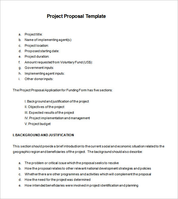project proposal format template project proposals template 