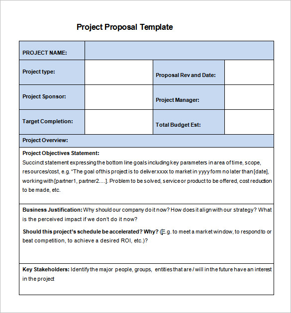 templates for project proposals project proposal templates 18 free 