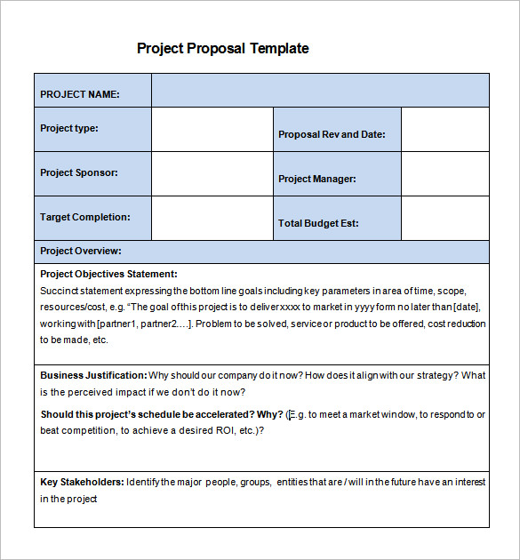 Project Proposal Template | Business Mentor