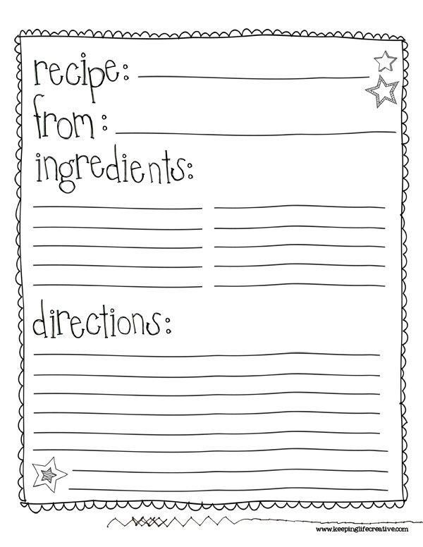 class recipe book template   Google Search | Auction ideas 