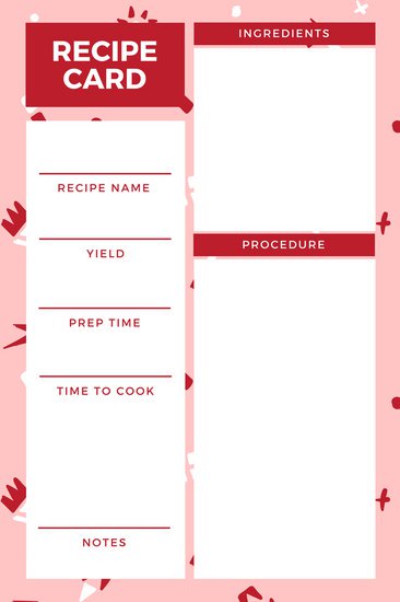 Customize 9,492+ Recipe Card templates online   Canva