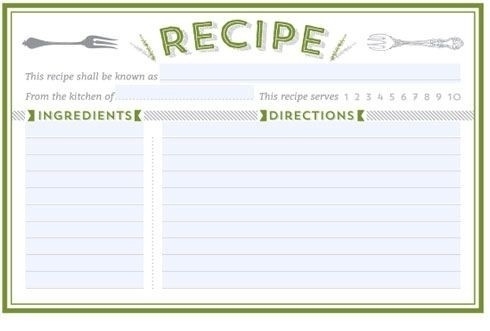 Google Docs Recipe Template | Template Business Idea For Google 