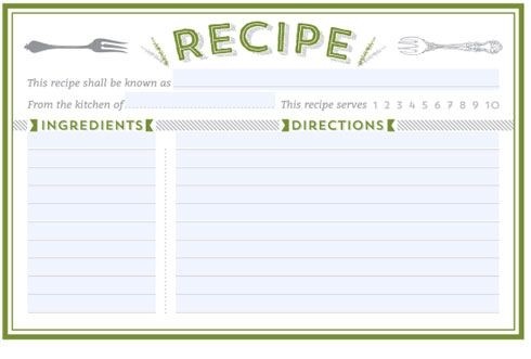 Google Docs Recipe Template | The Free Website Templates regarding 