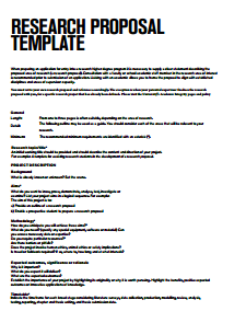 Research Proposal Template: Free Download, Create, Edit, Fill 