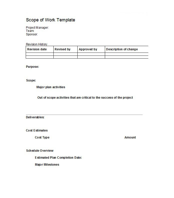 30 Ready to use Scope of Work Templates & Examples