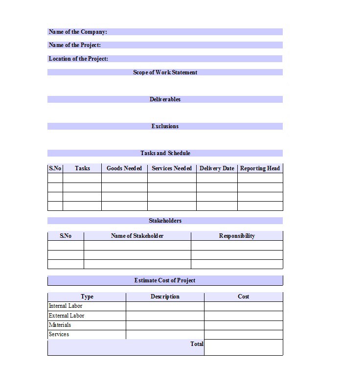 30 Ready to use Scope of Work Templates & Examples