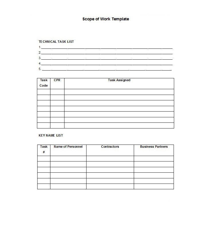 30 Ready to use Scope of Work Templates & Examples