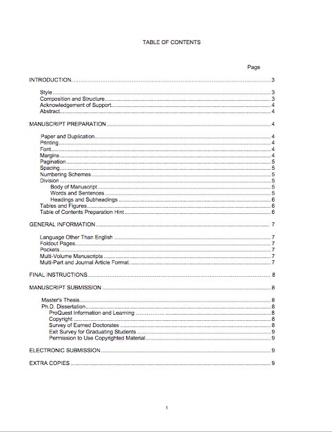 20 Table of Contents Templates and Examples   Template Lab