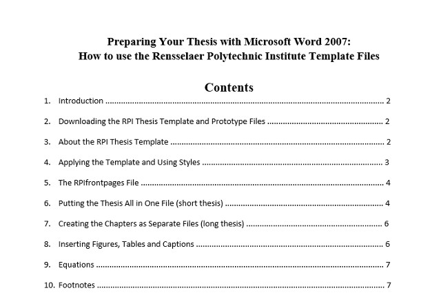 10 Best Table of Contents Templates for Microsoft Word