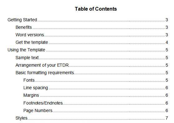 10 Best Table of Contents Templates for Microsoft Word