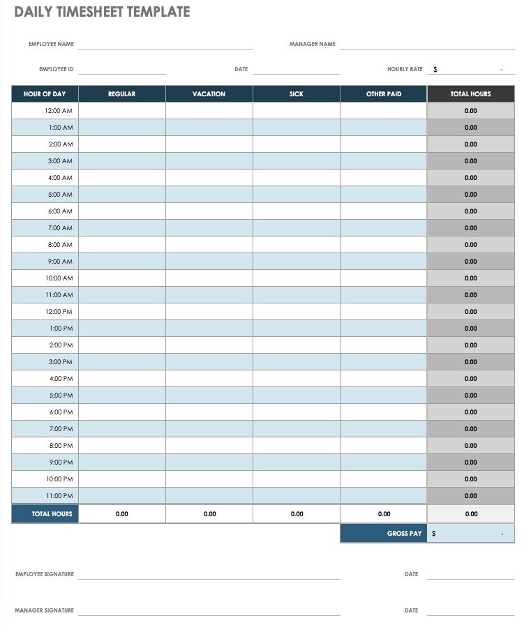 17 Free Timesheet and Time Card Templates | Smartsheet