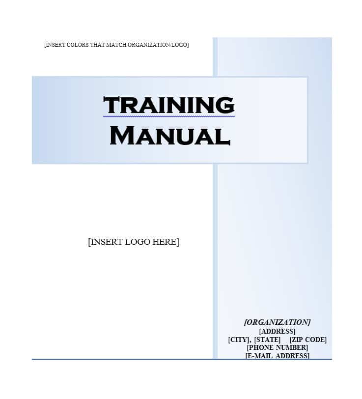 Training Manual   40+ Free Templates & Examples in MS Word