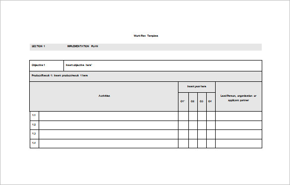 Work Plan Template   15+ Free Word, PDF Documents Download | Free 