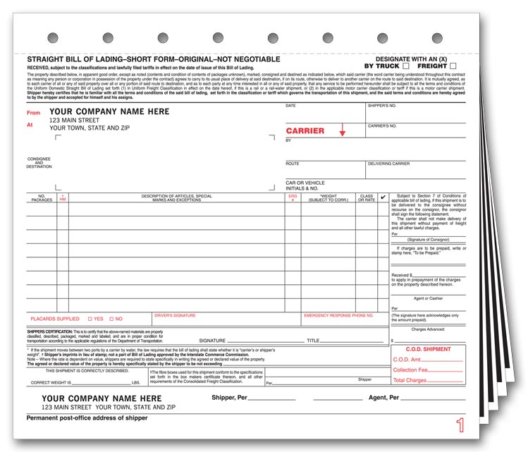online bill of lading form   Ecza.solinf.co