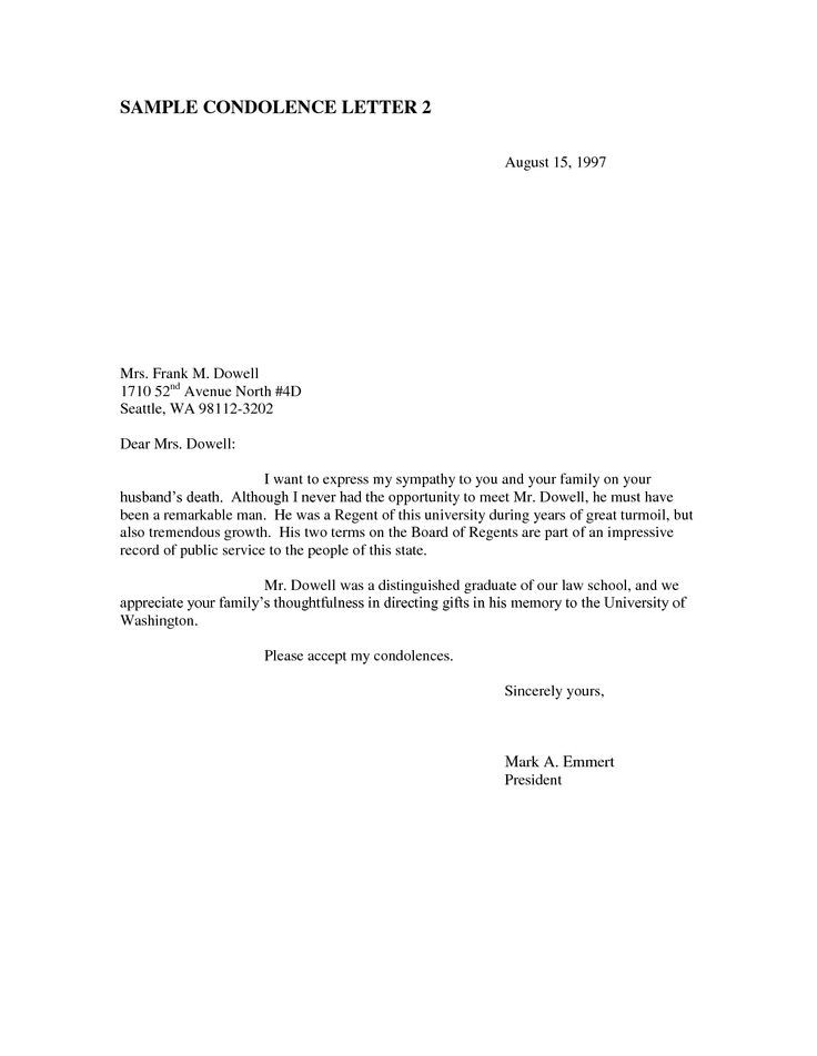 Business Sympathy Letter Business Condolence Letter Sample The 