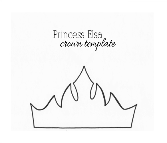 Fondant Crown Template Princess Birthday Crown Pattern Template 