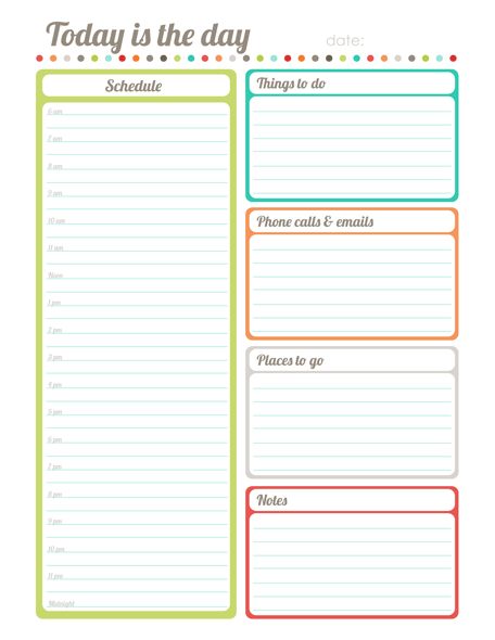 40+ Printable Daily Planner Templates (FREE)   Template Lab