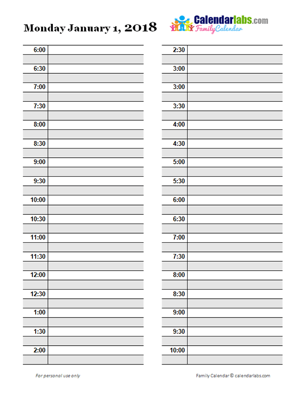 40+ Printable Daily Planner Templates (FREE)   Template Lab