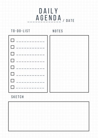 Daily Schedule Planner Template   Free Printable Templates