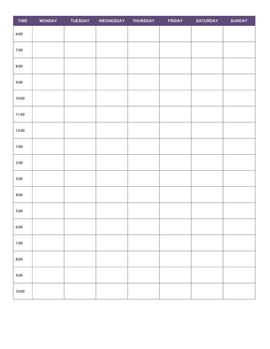 Daily Personal Planner Template   Free Printable Templates