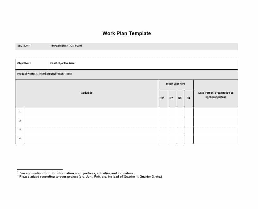 Work Plan   40 Great Templates & Samples (Excel / Word)   Template Lab