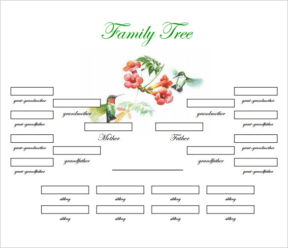 blank family tree with siblings   Ecza.solinf.co