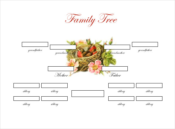 blank family tree template with siblings   Ecza.solinf.co