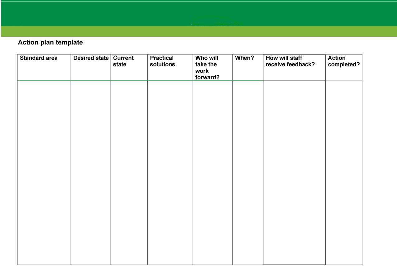 Free Action Plan Templates   Smartsheet