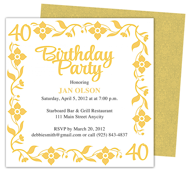 birthday invitation templates free word birthday invites 