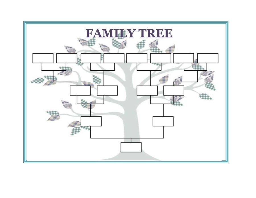 Free Family Tree Template | Printable Blank Family Tree Chart