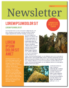 Free Printable Newsletter Templates & Email Newsletter Examples