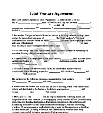 jv agreement template create a joint venture agreemnent legal 