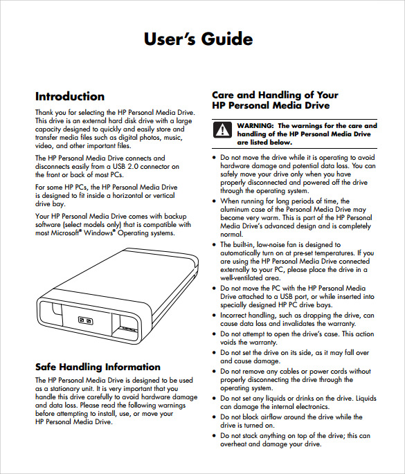 10+ Sample User Manuals | Sample Templates