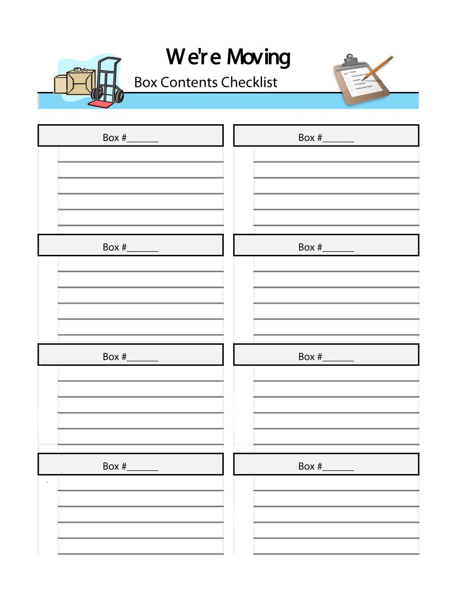 Moving Checklist Template Home Moving Checklist Office Templates 