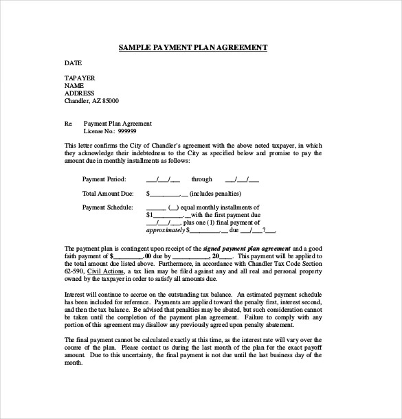repayment agreement template 16 payment agreement templates free 