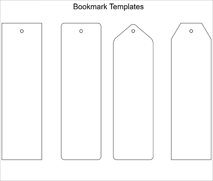 Blank Bookmark Templates   Make Your Own Bookmarks