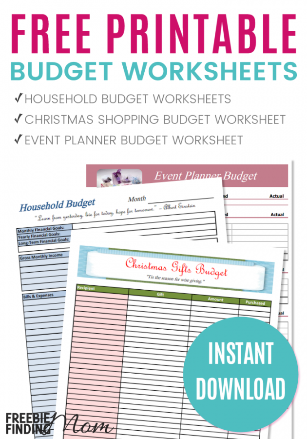 free downloadable budget worksheets   Into.anysearch.co