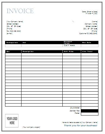 printable invoice templates invoice templates printable free 