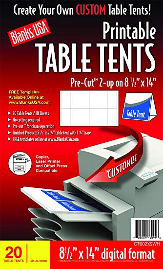 printable table tents template   Ecza.solinf.co