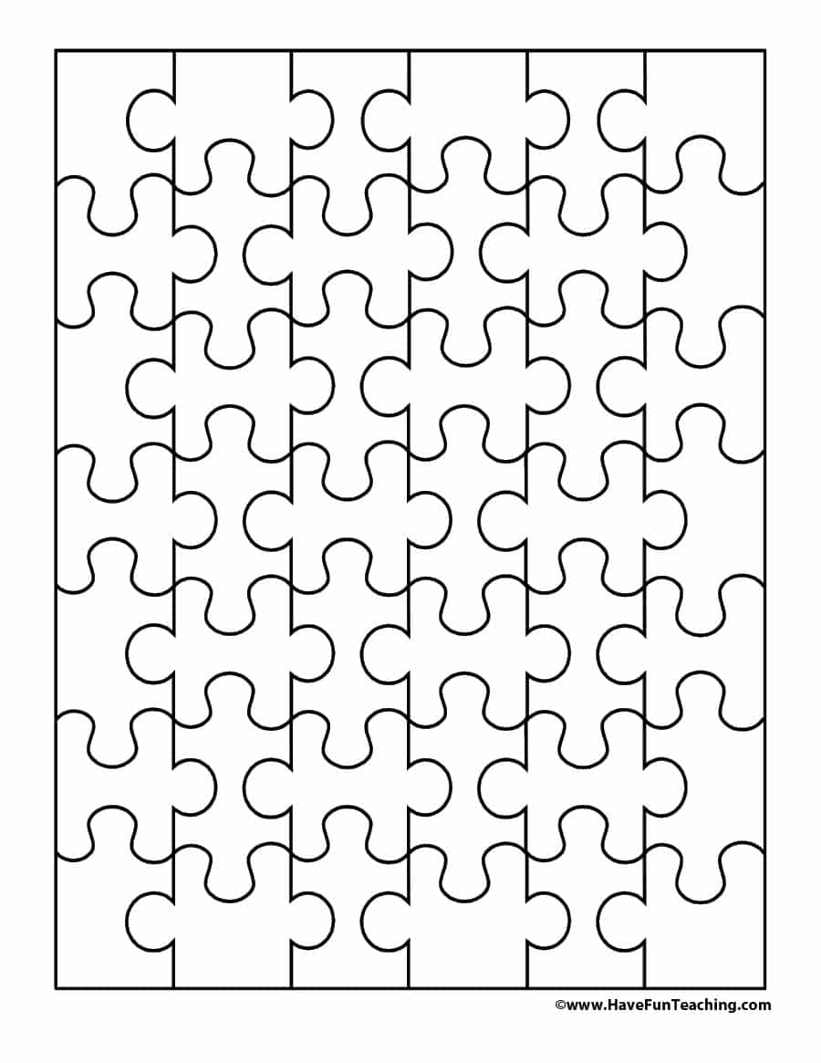 19 Printable Puzzle Piece Templates   Template Lab