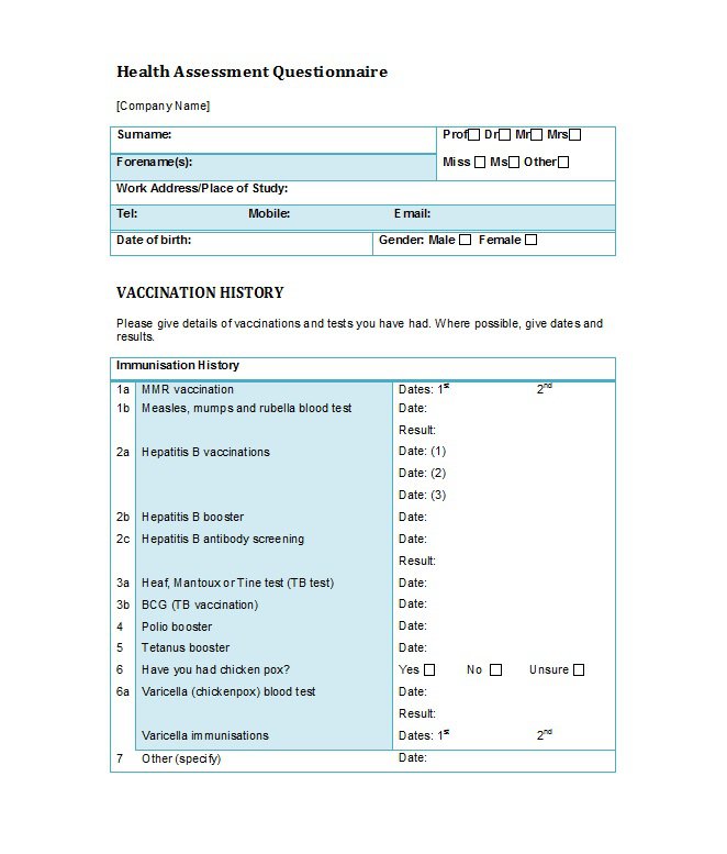 30+ Questionnaire Templates (Word)   Template Lab