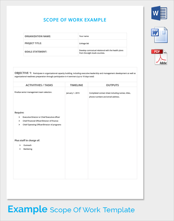 format for scope of work   Ecza.solinf.co