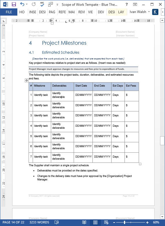 30 Ready to use Scope of Work Templates & Examples