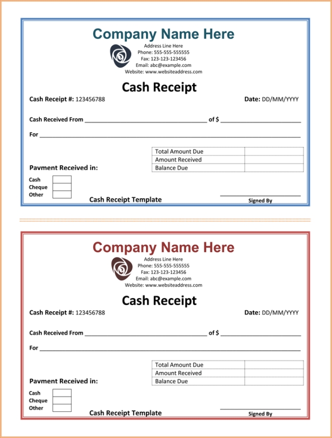 Receipt Template   Fill Online, Printable, Fillable, Blank | PDFfiller