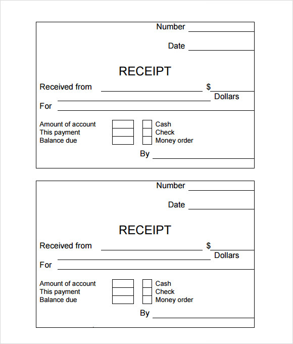 Simple Cash Receipt Template | Business Mentor