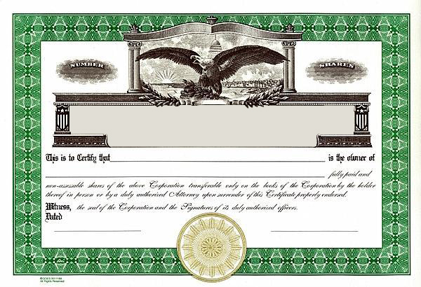 stock certificate template free Ecza.solinf.co